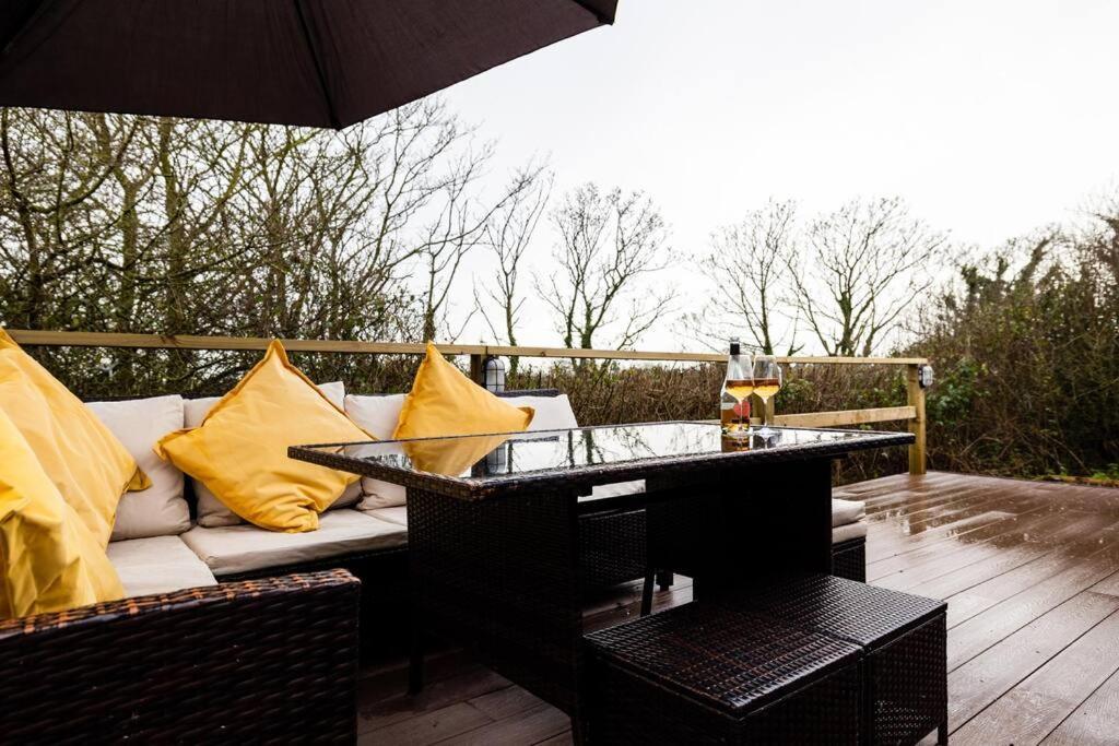 The Woodland Lodge - Wood Fired Hot Tub And Firepit Hambleton Luaran gambar